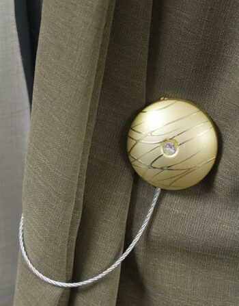 Raffhalter mit Magnet Gold Beige