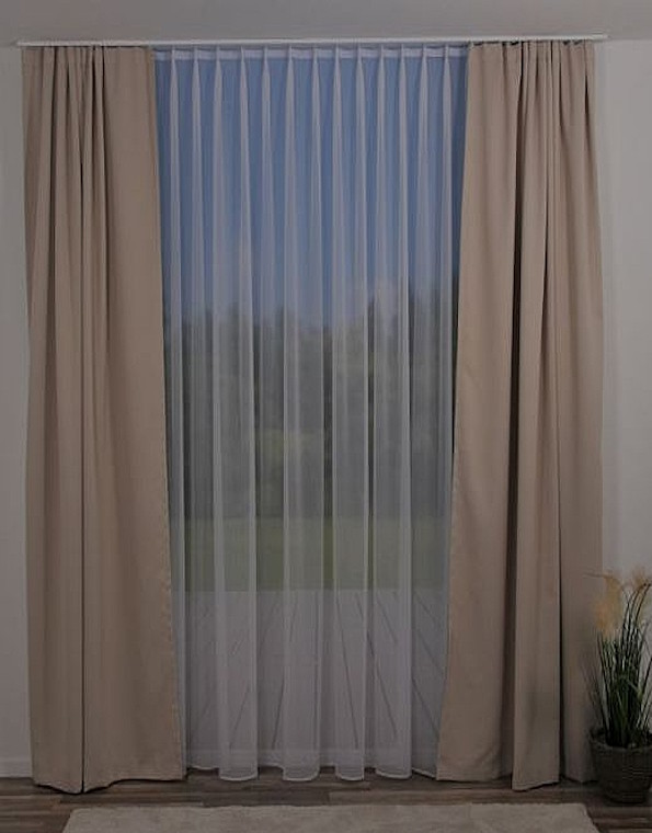 Verdunkelungsvorhang_mit_Raffband_Creme Verdunkelungsvorhang mit Raffband in Creme/Beige