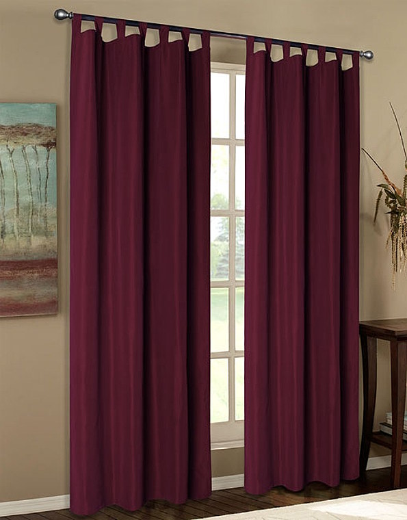 Schlaufenschal aus Microsatin in Bordeaux Schlaufenschal aus Microsatin in Bordeaux