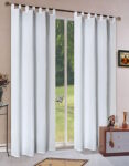 Schlaufenschal aus Microsatin in Orange
