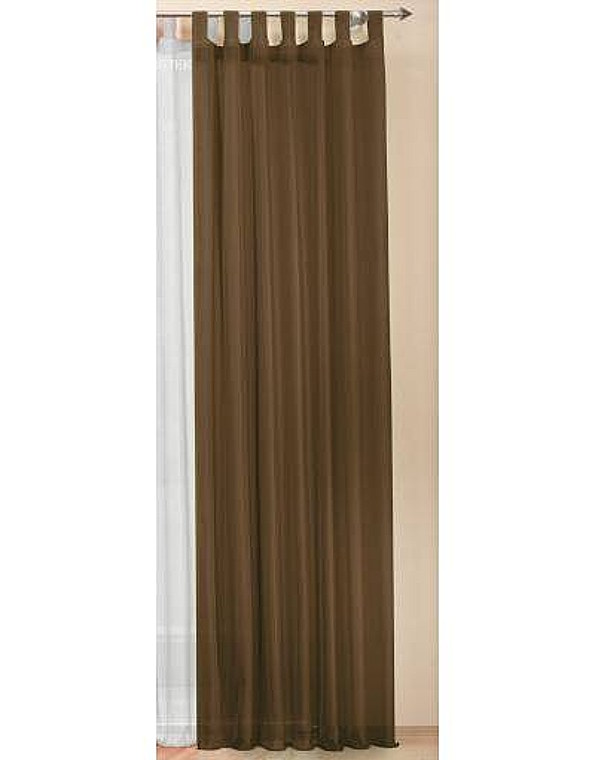Schlaufenschal Voile Braun Schlaufenschal Voile Braun