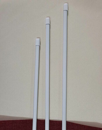 Vitragenstange Weiss 120 cm